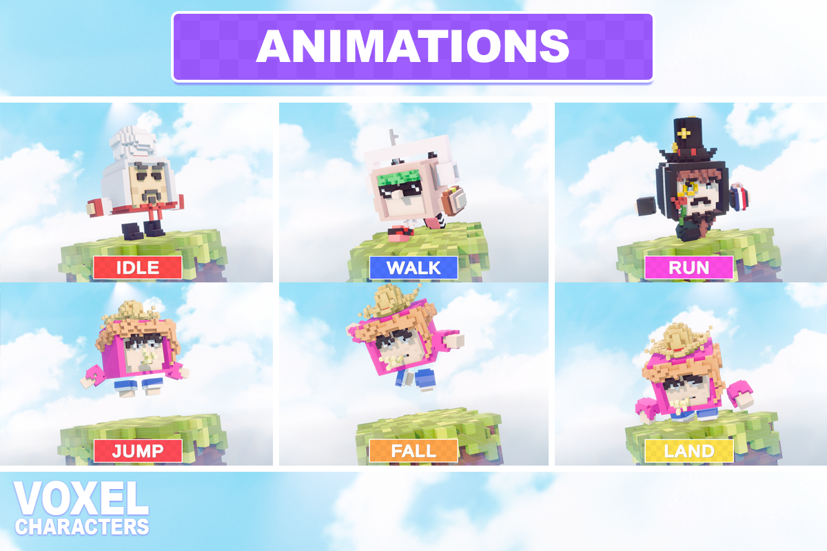 Voxel Character Pack screenshot 2